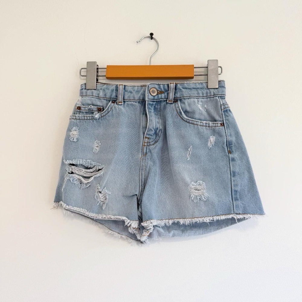 Zara distressed jean shorts 9 years